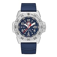 Luminox - Navy Seal Steel XS.3253 - Mens Watch 45mm - Military Dive Watch in Blue/Silver Date Function - 200m Water Resistant - Sapphire Glass - Mens Watches - Made in Switzerland