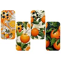 4 Styles Phone Cases Compatible for iPhone 14 pro/14 pro max/15 pro/15 pro max Cases, Orange