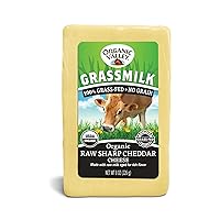 Organic Valley Grassmilk Raw Sharp Cheddar Cheese Block, 8 Oz