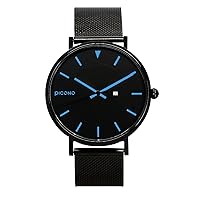 PICONO RGB Series - Multi Dial Water Resistant Analog Quartz Quickly Release Stainless Steel Watch - No. RGB-6403