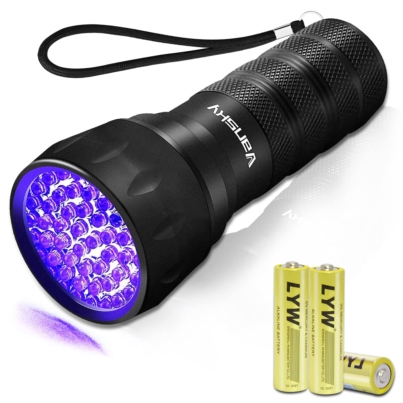 Vansky 【Recommend】 365nm UV Light Flashlight and 21 LED 395nm Blacklight UV Flashlight Pet Urine Detector for Dog/Cat Urine, Dry Stains