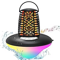 KingSom Bluetooth Pool Speaker,Floating Bluetooth Speaker with LED Flame Light and RGB Lights,Hot tub Speaker IP68 Waterproof Pool Speaker,HD Stereo Sound,Deep Bass,TWS Pairing Portable Speaker