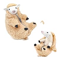 AGRIMONY Cute Shaved Sheep Stuffed Animals Kawaii Lamb Plush Toys Valentines Day Mothers Day Birthday Easter Funny Gifts for Kids Girls Boys Teens Women Small Plushies Sheep Decor