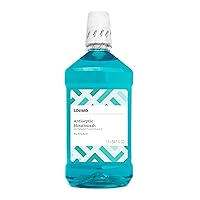 Amazon Brand - Solimo Antiseptic Mouthwash, Blue Mint, 1.5 Liters, 50.7 fl oz (Pack of 1)