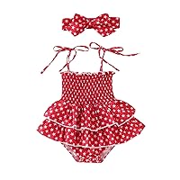 Infant Easter Outfit Girl Infant Girls Sleeveless Star Prints Independence Day 4 of July Romper 18 Month Romper