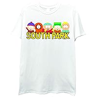 South Park Mens Logo Shirt - Cartman, Kenny, Kyle & Stan Tee - Classic T-Shirt