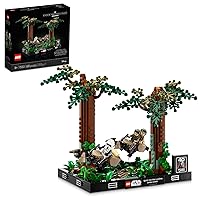 LEGO Star Wars Endor Speeder Chase Diorama 75353 Home Décor Building Set for Adults, May The 4th Collectible with Luke Skywalker and Princess Leia Minifigures, Fun Birthday Gift for Star Wars Fans