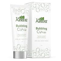 Keeva Bubbling Cleanser - Gentle Foaming Acne Face Wash with Tea Tree Oil for All Skin Types, Treats and Prevents Acne - Cleanses Pores, Removes Excess Oils - Paraben and Sulfate Free