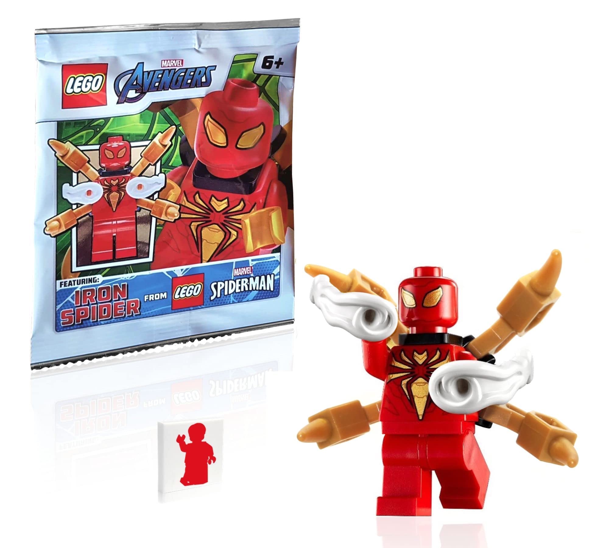 LEGO Marvel Super Heroes Spider-Man Minifigure - Iron Spider Armor (with Mechanical Arms and Power Blasts)