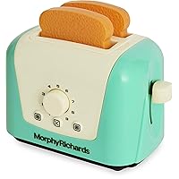 Casdon 64950 Morphy Richards Pop-Up Toy Toaster for Children Aged 3+ | Includes 2 Pieces of Pretend Toast for Realistic Play, Teal