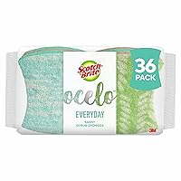 Scotch-Brite ocelo Non-Scratch Scrub Sponge, Assorted Designs, 36 Sponges