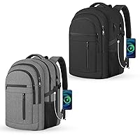 Travel Laptop Backpack, Business Anti Theft Slim Sturdy Laptops Backpack with USB Charging Port, Water Resistant College School Computer Bag Gift for Men & Women Fits 17.3 Inch Notebook