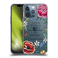 Head Case Designs Officially Licensed Frida Kahlo Daring Adventure Art & Quotes Soft Gel Case Compatible with Apple iPhone 13 Pro