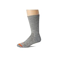 Merrell Men's and Women's Premium Wool Work Crew Socks-Unisex Arch Support Band and Breathable Mesh Zones