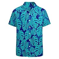 Men's Hawaiian Shirt Button Down Beach Shirts Tropical Holiday Shirts