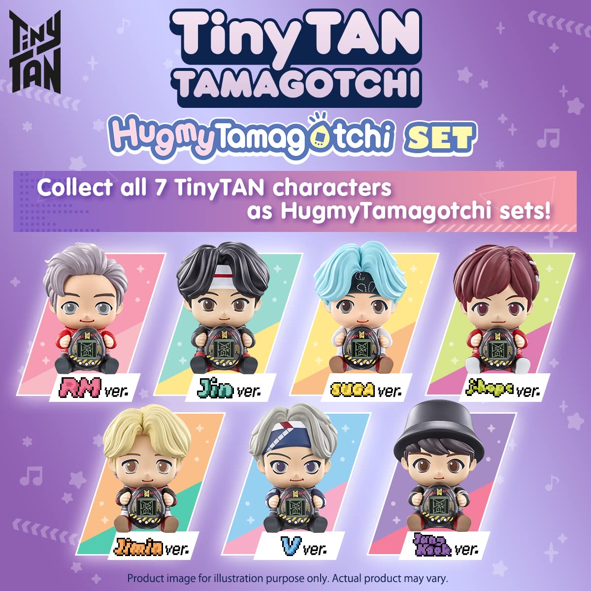 Tamagotchi Nano x BTS TinyTAN Hugmy Tamagotchi Jimin ver. Vinyl Figure (88871)