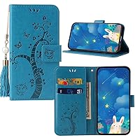 IVY P40 Fortune Tree Wallet Case Compatible with Huawei P40 - Blue