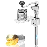 NEWTRY Commercial Tin Can Opener Manual Professional Canning Bottle Knife with Plated Steel Base for Restaurant Bar (large)