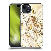 Head Case Designs Officially Licensed Nene Thomas Rhapsody in Gold Butterflies Fairies Hard Back Case Compatible with Apple iPhone 15 Plus