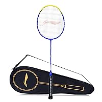 G-Force Superlite 3600 Carbon-Fiber Strung Badminton Racquet with Free Full Cover