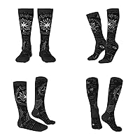Supernatural Inspiration Socks Compression Socks for Women Men Novelty Contrast Color Stockings Crew Sock for Sport