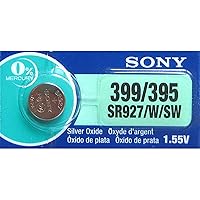 1 x Sony 399 SR927W Silver Oxide 0% Mercury Watch Battery