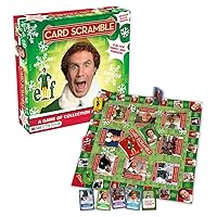 AQUARIUS Elf Card Scramble Board Game - Fun Family Christmas Party Game for Kids, Teens & Adults - Entertaining Game Night Gift - Officially Licensed Elf the Movie Merchandise