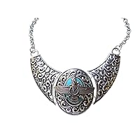 Turquoise Farvaharl Necklace Iranian Persian Gift Iran Art Persia Faravahar