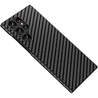 ONNAT-Slim Case for Samsung Galaxy S23ultra/S23plus/S23 Ultra Thin Carbon Fiber Texture Case Magnetic (Black,S23Ultra)
