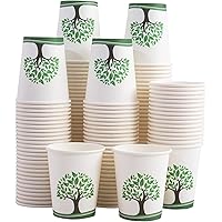 200 Pack 8 oz Paper Cups, Disposable Coffee Cups, Hot/Cold Beverage Drinking Cup for Water, Juice, Tea, Perfect for Office, Party, Home, Travel