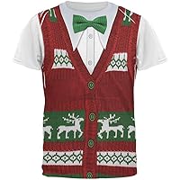 Old Glory Ugly Christmas Sweater Vest Costume All Over Adult T-Shirt
