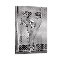 VERITTY Sexy Poster of Gia Carangi Female Model Aesthetic Posters for Bedroom3 Canvas Painting Wall Art Poster for Bedroom Living Room Decor 08x12inch(20x30cm) Frame-style