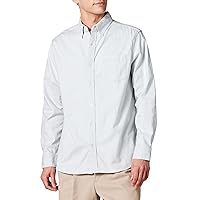 Amazon Essentials Men's Regular-Fit Long-Sleeve Pocket Stretch Oxford Shirt (Available in Big & Tall)