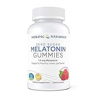 Zero Sugar Melatonin Gummies, Raspberry - 120 Gummies - 1.5 mg Melatonin - Great Taste - Restful Sleep, Antioxidant Support - Non-GMO, Vegan - 120 Servings