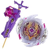 Bay Blades Battling Top Toy Set Metal Fusion Sword Launcher LR Gyro B-168 Booster Rage Longinus.Ds'3A Bey Burst Evolution Left and Right Launcher Grip B Blades Game Set Gift for Boys 8-12