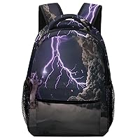 Thunderbolt Kitty Cat Travel Backpack for Men Women Lightweight Computer Laptop Bag Casual Daypack