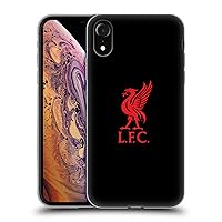 Head Case Designs Officially Licensed Liverpool Football Club Red Logo On Black Liver Bird Soft Gel Case Compatible with Apple iPhone XR