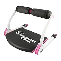 Wonder Core Smart Ab Machine, Sit Up Exercise Equipment, Crunches Ab Equipment, Ab Workout Equipment, Abdominal Muscle Exerciser, Total Body Workout Machine for Home (Pink)
