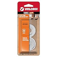 VELCRO Brand Sleek & Thin Stick On Hem Tape | The Easy Way to Hem Clothing | No Sew, Perfect for Delicate Fabrics | 3ft X 1/2