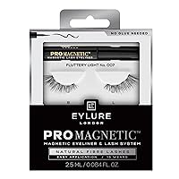 Eylure PROMAGNETIC Eyeliner & Lash Kit, No 007 Natural Fiber Eyelashes, Black
