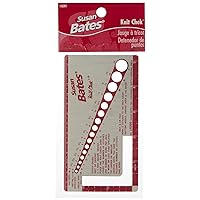 Susan Bates 14099 Knit-Chek for Knitting Needle, Pink, 3 by 5-1/2-Inch