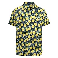Men's Hawaiian Shirt Button Down Beach Shirts Tropical Holiday Shirts