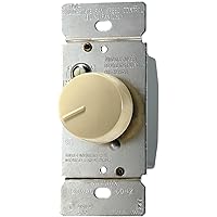EATON RFS5-V-K React Adjustable Fully Variable Non-Preset Rotary Control Switch, 120 Vac, 5 A, 300 W, Ivory