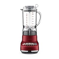 the Fresh & Furious Red Velvet 50 oz Food Blender, 1100 Watts, 5 Speed Settings, Includes Accessories