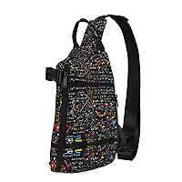 Marble Texture Copper Splatter Print Lightweight Adjustable Crossbody Backpack Daypack For Men,Women Sling Bag