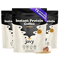 Javy Instant Coffee Protein Coffee - Premium Whey Protein & Instant Coffee - 100% Arabica Coffee - Zero Artificial Flavors & Sweeteners, 72 Servings