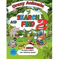 SEARCH ANFD FIND Crazy Animals: From 2 years, 144 animals and objects to find. BONUS 18 additional games, connects the 2 identical images either 144 objects or animals to discover.
