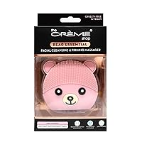 The Creme Shop Bear Essential Facial Cleansing and Firming Massager with Adjustable Intensity Levels, USB Charging, Waterproof and Eco-Friendly Design for Deep Pore Cleaning and Skin Exfoliation