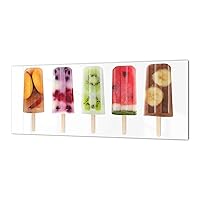 Modern glass splashback - Tempered kitchen glass panel Fruits&Veggies Series BBS05: