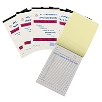 5 Pack Large Sales Order Book Receipt Invoice Duplicate Carbonless 50 Sets 5.5